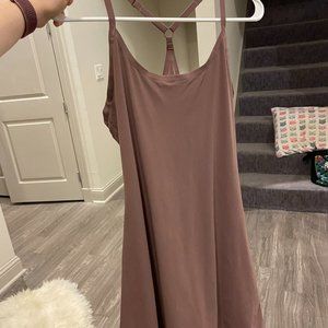 Outdoor Voices Exercise Dress in Deep Taupe